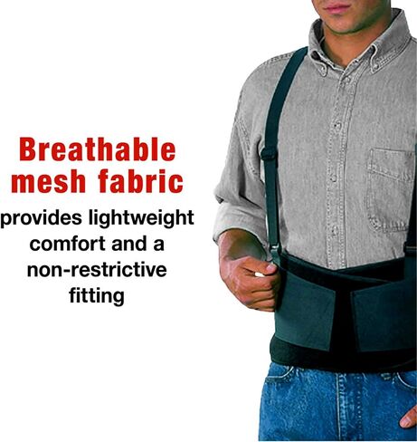 ACE Work Belt Back Supoprt, One Size Fits Most, Black in Saudi Arabia