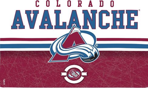 كوب Tervis مصنوع في الولايات المتحدة الأمريكية بجدار مزدوج NHL Colorado Avalanche معزول يحافظ على المشروبات باردة وساخنة، 24oz - غطاء أسود، أساسي in Kuwait