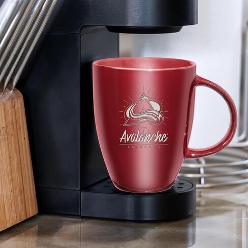 مج ريكو إندوستيرز NHL Hockey Colorado Avalanche Sunburst سعة 18 أونصة من السيراميك المحفور بالليزر in Saudi Arabia