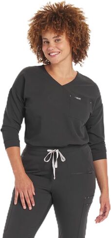 DOLAN Alpine Dolman ¾ Sleeve CORE Women's Scrub Top, 2 Pocket, Smooth Fabric, Soft and Durable in Saudi Arabia