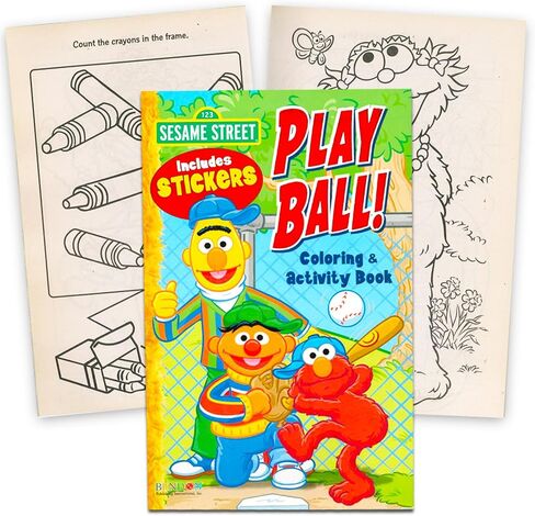 حقيبة ظهر Sesame Street للأطفال - حزمة مع حقيبة ظهر Sesame Street مقاس 16 بوصة، وكتاب تلوين Sesame Street، وملصقات Sesame Street، والمزيد | حقيبة ظهر Elmo للمدرسة in Saudi Arabia