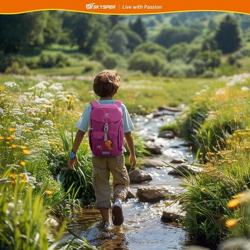 حقيبة ظهر SKYSPER للأطفال سعة 12 لترًا للأطفال الصغار حقيبة ظهر للسفر للأطفال في رياض الأطفال حقيبة ظهر مدرسية للبنات والأولاد والأطفال للتخييم في الهواء الطلق (أخضر) in Kuwait