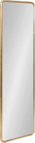 Kate and Laurel Caskill Glam Rounded Rectangle Hanging Wall Mirror for Modern Home Decor Design, 24x36, Gold in Saudi Arabia