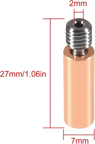 4pcs Smooth Heatbreak Upgrade Titanium and Copper Bimetal Throat Nozzle for Ender 3 V2 Ender 3 Pro CR10 3D Printer Hotend in Saudi Arabia
