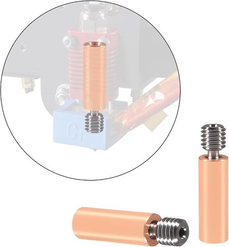 4pcs Smooth Heatbreak Upgrade Titanium and Copper Bimetal Throat Nozzle for Ender 3 V2 Ender 3 Pro CR10 3D Printer Hotend in Saudi Arabia
