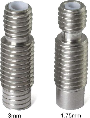 6 قطعة V6 تفلون الحلق أنبوب جميع المعادن الفولاذ المقاوم للصدأ تغذية الأنابيب ل 3.00 مللي متر HOTEND سخان كتلة ثلاثية الأبعاد ملحقات الطابعة in Kuwait