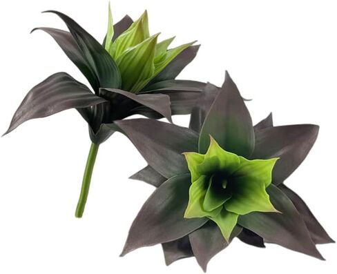 Artificial Agave Plant Artificial Plants Fake Agave Succulent Plant UV Resistant Fake Agave Plants for Home Office Store Decoration (White Green, 2PCS) in Saudi Arabia