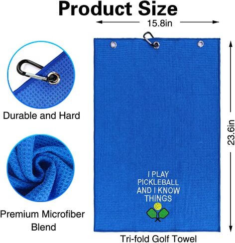 The Dinkfather Embroidered Pickleball Towel with Clip, Pickleball Accessories for Men, Funny Pickleball Towel for Pickleball Lover, Birthday Retirement Gift for Grandpa Dad Pickleball Player in Saudi Arabia