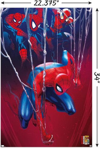 Trends International Marvel Comics Spider-Man: Beyond Amazing - In The Webs Wall Poster, 22.37" x 34.00", Unframed Version in Saudi Arabia