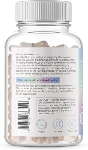 Vegan Cleanliness Fiber Supplement | Helps Promote Digestive Regularity | Psyllium Husk, Unulin, Cardamom, Fennel Seed, Calcium Carbonate | Proprietary Formula | 120 Vegan Capsules in Saudi Arabia