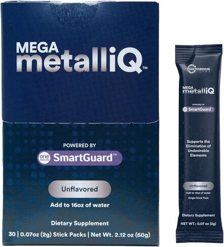 أكياس مسحوق MegaMetaliQ من Microbiome Labs - مكمل البروبيوتيك L-plantarum - يدعم إزالة العناصر غير المرغوب فيها في القناة الهضمية (30 كيسًا) in Kuwait