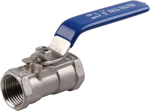 YanTone Ball Valve 1/2"، الفولاذ المقاوم للصدأ 304 صمام المياه إيقاف الصمامات للنفط والغاز، ذكر X أنثى NPT الموضوع (1/2 بوصة، 1 حزمة) in Kuwait