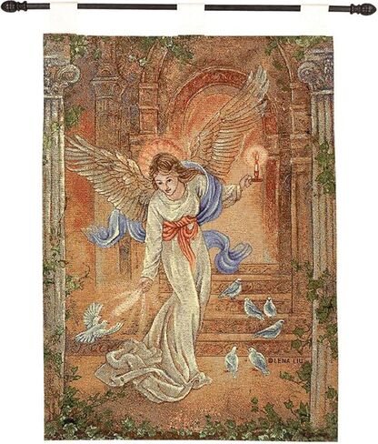 Manual Inspirational Collection 26 X 36-Inch Wall Hanging and Finial Rod, 23rd Psalm in Saudi Arabia