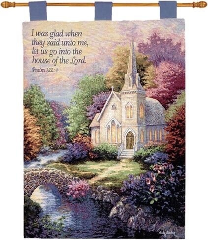 Manual Inspirational Collection 26 X 36-Inch Wall Hanging and Finial Rod, 23rd Psalm in Saudi Arabia
