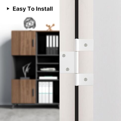 goldenwarm Three Leaf Non-Mortised Hinge for Mobile Home & RV Interior 4 Pack White Door Hinges with Screws in Saudi Arabia