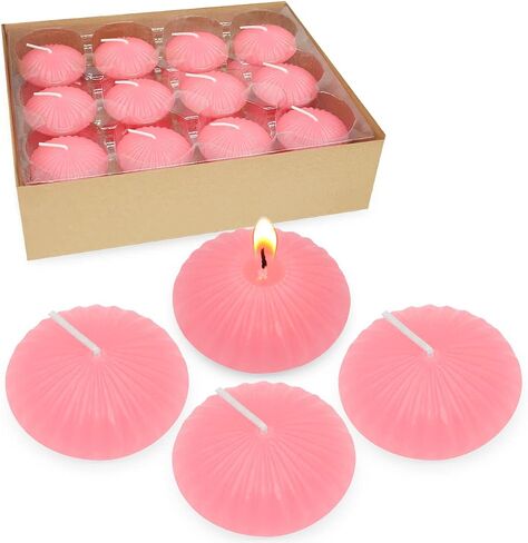 Black Floating Candles for Cylinder Vases, 24 Pack 2 Inches Water Tealight Candles for Halloween Dinner Party Holiday Decoration in Saudi Arabia