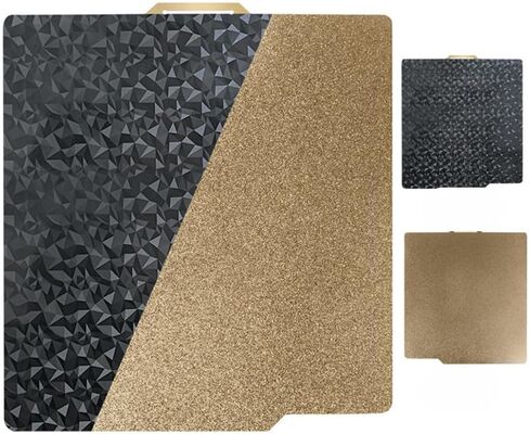 لوحة بناء كربون CHPOWER X1، لوحة Bambu PEI مقاس 257 × 257 مم طباعة ثلاثية الأبعاد على الوجهين، PEO أملس + لوحة فولاذية زنبركية PEI لطابعة Bambu Lab X1 P1P ثلاثية الأبعاد in Kuwait