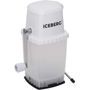 Iceberg Ice Crusher with Stainless Steel Blades and Suction Base, Manual Hand Crank Ice Breaker for Creating Drinks, BPA Free Portable Ice Crusher for Ice Platters, Coctails, and Much More