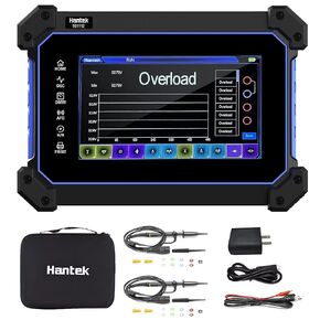 Hantek TO1254D Tablet Oscilloscope 4+1CH 250MHz Bandwidth 3 in 1 Function 25MHz Waveform Generator with Multimeter 7"Touchable LCD (4+1CH/250MHz/TO1254
