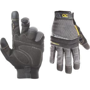 Custom Leathercraft125M Handyman Flex Grip Work Gloves, Shrink Resistant, Improved Dexterity, Tough, Stretchable, Excellent Grip