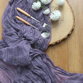 Cheesecloth Gauze Table Runne, Cheesecloth Table Cloth, Rustic Table Runner 13ft for Wedding Arch, Arbor Decor Baby Shower Birthday Party Gauze Event Centerpiece Runner Rustic Boho Style (Dark Grey)
