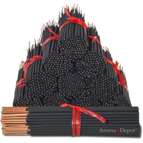 Sandalwood Most Exotic Charcoal 7'' Incense Sticks. Approx. 85 to 100 Sticks Per Bundle, Length - 7 Inches, Each Natural Stick Burns for 35 to 45 mins Each. Long Lasting. Guarantee 100% Pure