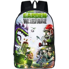 Children Backpack Unisex Pupils Cartoon Students Bookbag Canvas Schoolbag Kid's Knapsack Teens Boy Girl Daypack (Color B) Medium