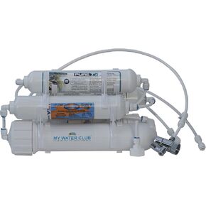 Countertop Portable Universal 5-Stage Reverse Osmosis RO Purification Water System with 100 GPD RO Membrane, DI Deionizing Mixed Bed (Close to 0 PPM) postfilter, Dual Connection. Build in USA