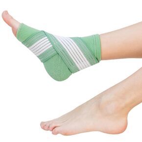 ZenToes Ankle Support Brace for Women and Men, Easy to Use Compression Sleeve with Adjustable Stabilizer Wrap, Wear with Shoes and Socks, Helps Prevent Sprained Ankle Injury - 1 Count (Gray, Wide