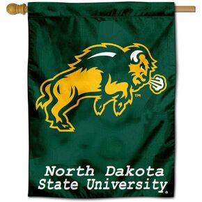 North Dakota State Bison House Flag Banner