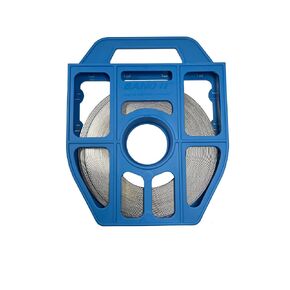 BAND-IT C204B9 201 Stainless Steel Bright Annealed Finish Band, 1/2" Width X 0.030" Thick, 100 Feet Roll in Blue Tote