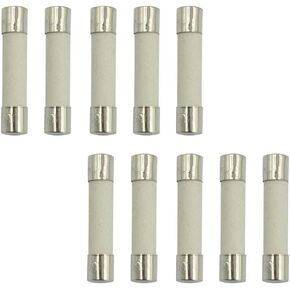 Hxchen 10Pcs 500V 30A Fast Acting Low Breaking Capacity 6x30mm Cartridge Ceramic Fuses