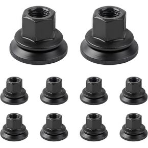 Wheel Lug Nuts Compatible with Dodge Vehicle Ram 3500 4000 4500 5500 2012-2023, M14-1.50 Flange - 22mm Hex, 28.5mm Length, Medium Replace# 6509424AA 611-936 (10PCS)