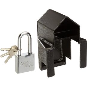 RGUN-0L Universal Super Extended Lock Guard with 2-Inch Hardened Steel Lock, Black