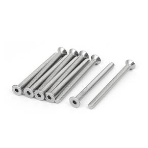 uxcell® M4x50mm 316 Stainless Steel Flat Head Hex Socket Cap Screw Bolt Fastener 10pcs