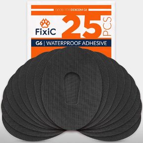 Fixic Trio-Care Bundle 75 PCS - 25 G7 Adhesive Patches, 25 Skin Barrier Wipes, 25 Adhesive Remover Wipes - an Ultimate Solution for Your Sensor!