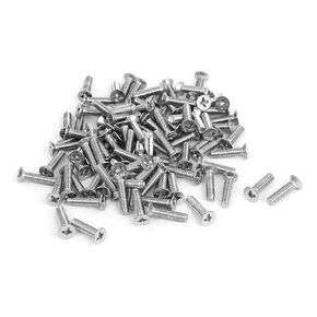uxcell a15121600ux0608 M3x12mm Countersunk Flat Head Cross Phillips Screw Bolts (Pack of 100)