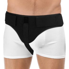 Hernia Belts for Men Groin Brace Left or Right Side Inguinal Hernia Support Supportive Groin Pain Truss Adjustable Removable Groin Lower Abdominal Hernia Truss for Men Pain Relief Recovery (Classic)