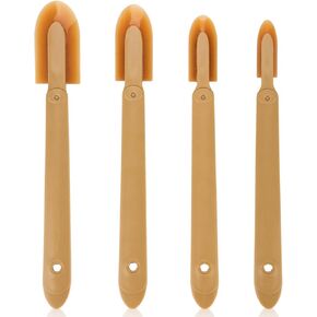 4pcs Caulking Spatulas, 4 Sizes Set Rubber Caulking Finishing Tool Caulk Smoothing Tool Sealant Grout Caulk Applicator Tool for Ceramic Tiles, Baseboards, Kitchens, Bathrooms