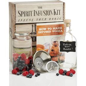 Spirit Infusion Kit - Infuse Your Booze - Alcohol Infusion Kit with Recipes to Make Over 70 Flavored Vodkas. This Liquor Infusion Kit Makes a Great Cocktail Gift!