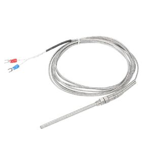 MECCANIXITY K Type Thermocouple Probe Waterproof Temperature Controller Sensor Stainless Steel 32 to 1112°F (0 to 600°C) 5x100mm 10ft