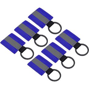 PATIKIL Reflective Keychain Tags, Reflective Zipper Pulls Nylon Keychain High Visibility Reflector Tags for Backpack