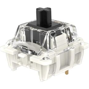 Gateron 5pin G Black Pro 3.0 Switches Pre-lubed RGB SMD Linear for Gaming Mechanical Keyboard (72Pcs, Pro Black 3.0)