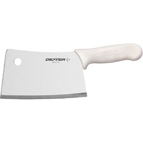 Dexter-Russell 7" STAINLESS Cleaver, S5387PCP, SANI-SAFE series, White