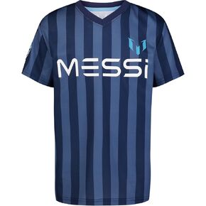 Messi Boys' Short Sleeve T-shirt, Standard Fit Tee, Breathable Mesh Fabric in Saudi Arabia