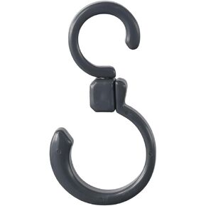 Multifunctional Plastic Swivel Foldable Hook Portable Rotate S Hook Hanger