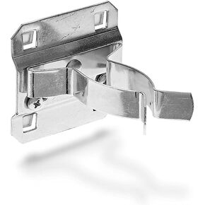 Triton Products 53120 LocHook 1-Inch to 2-Inch Hold Range 2-3/4 -Inch Projection Zinc Plated/Chromate Dipped Steel Extended Spring Clip for LocBoard, 5-Pack