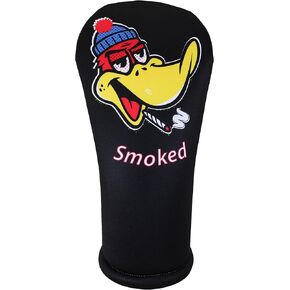 Black Smoked Ducky | BeeJoss Golf Club Headcover | Driver Fairway Hybrid-Sold Separately | Handmade in USA