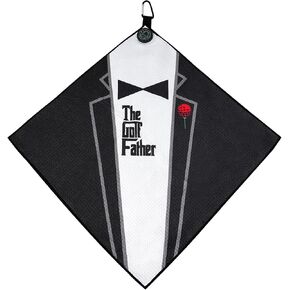 The Golf Father Golf Club Covers, Golf Driver Headcover, Funny Golf Head Covers Golf Club Covers for Men, Golf Club Head Covers for Golf Clubs, Driver Fairway Utility Ut Golf Head Cover (Golf towel)