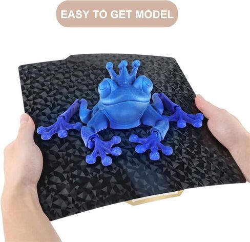 لوحة بناء كربون CHPOWER X1، لوحة Bambu PEI مقاس 257 × 257 مم طباعة ثلاثية الأبعاد على الوجهين، PEO أملس + لوحة فولاذية زنبركية PEI لطابعة Bambu Lab X1 P1P ثلاثية الأبعاد in Kuwait